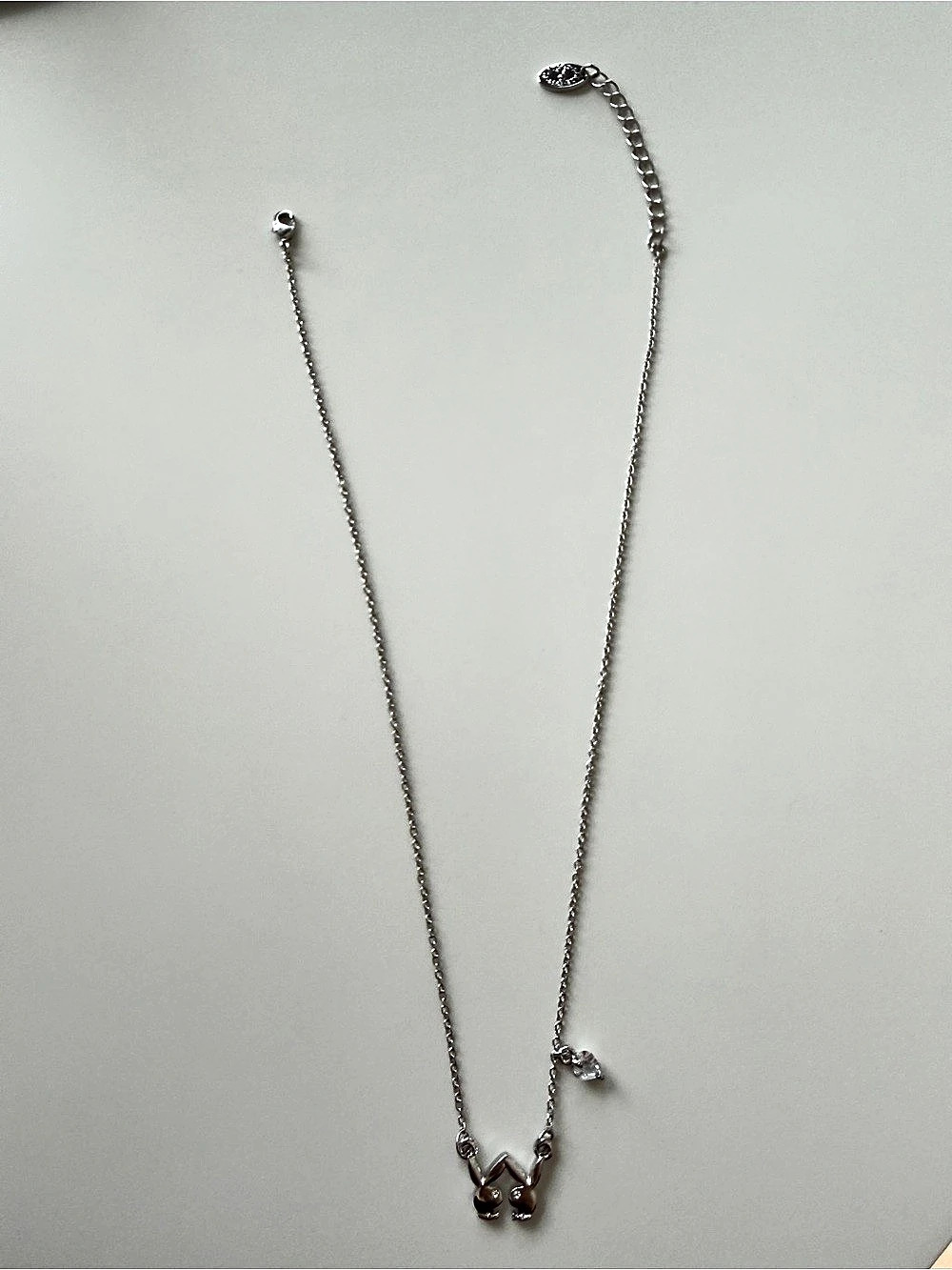 Playboy Duo Rabbit Heads Necklace